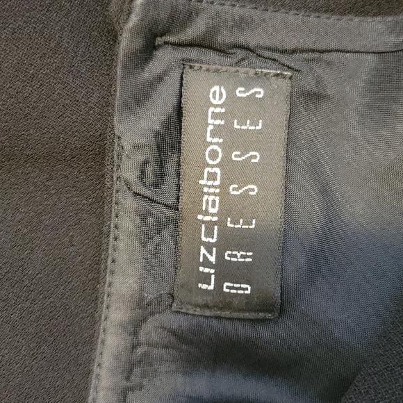 LIZ CLAIBORNE CLASSIC BLACK DRESS....SZ 6 - Picture 11 of 13